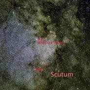 M11 (the Wild Duck Cluster) and M26 in Scutum annotated