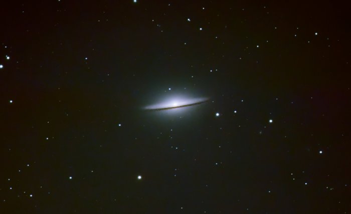 M104  Sombrero Galaxy using the SkyWatcher Esprit 120mm Refractor