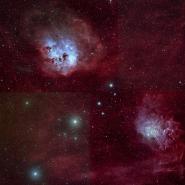 IC 405 Flaming Star + IC 410 Tadpole Nebulae