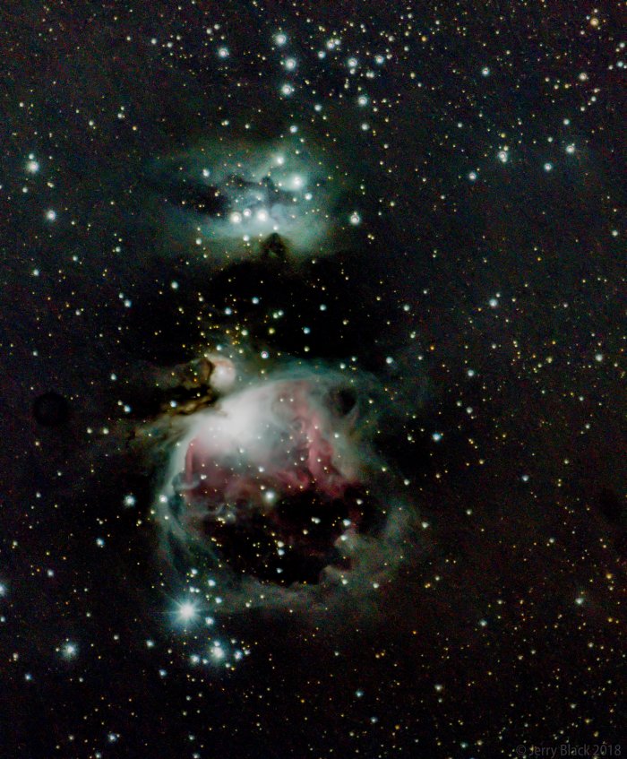 M42 The Orion Nebula and the Running Man Nebula